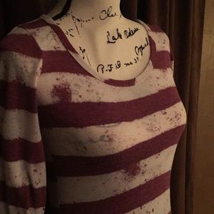 Purple striped shirt